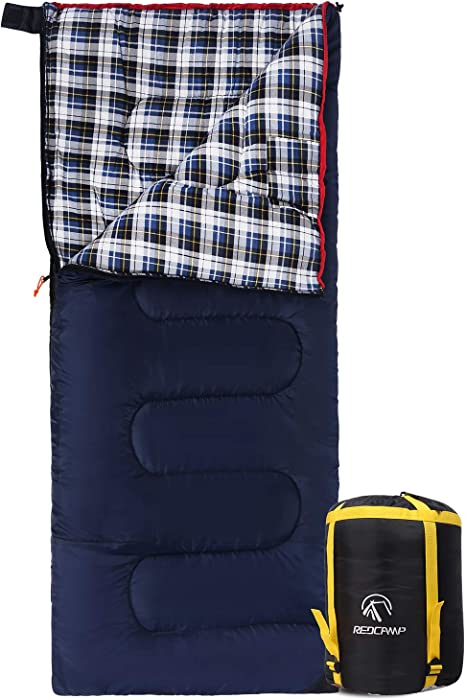 Cotton Flannel Sleeping Bag for Camping