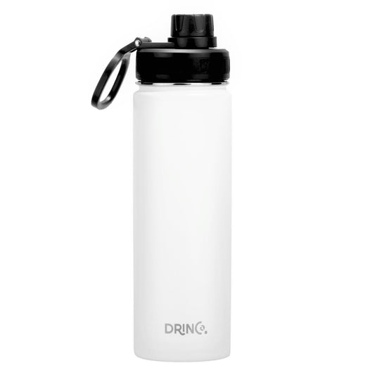 Stainless Steel Sport Water Bottle - Artic White