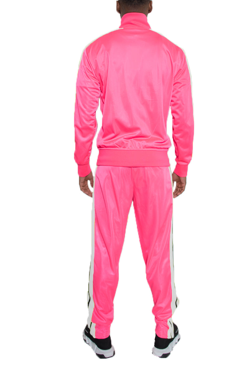 Striped Tape Front Pleat Tracksuit