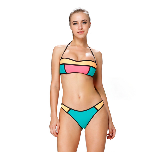 Sexy Bow-Knot High Waist Bikini Plus Size Swimwear